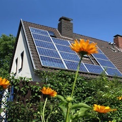 Zonneenergie-foto